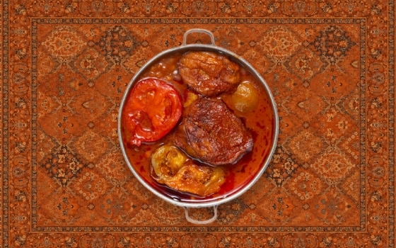 قیمه بادمجان بدون برنج