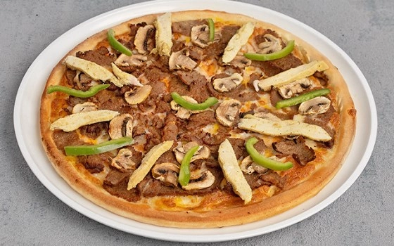 پیتزا میکس لاور(گوشت و مرغ)