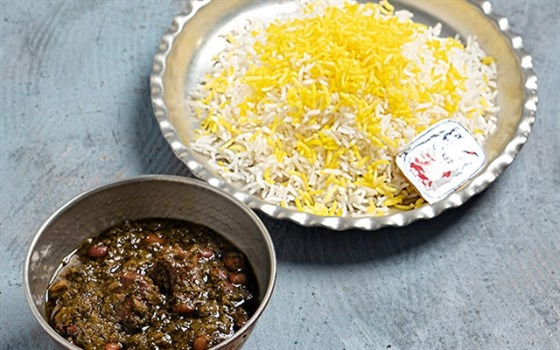 چلو خورشت قرمه سبزی