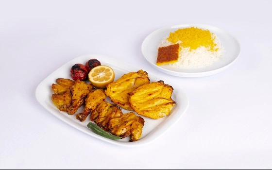 چلوجوجه کباب با استخوان