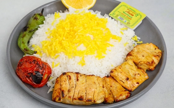 چلو جوجه کباب سینه اقتصادی