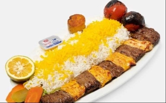 چلو کباب بختیاری معمولی