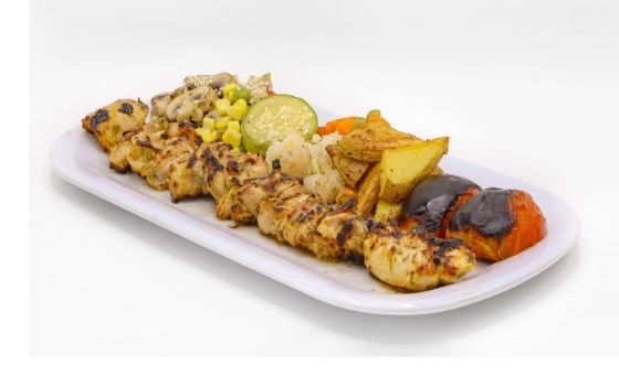 خوراک فیله با سبزیجات