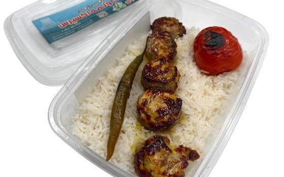 چلو کباب رولت (گوشت و مرغ)