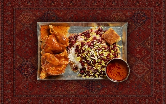 آلبالو پلو با مرغ ویژه