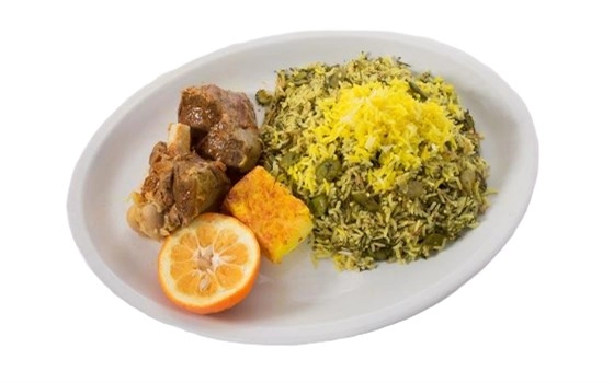 باقالی پلو با گردن