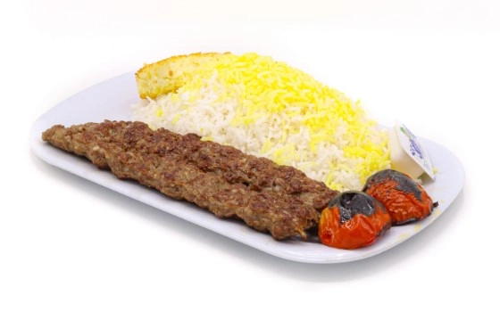 چلوکباب زعفرانی
