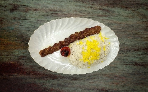 چلوکباب کوبیده لقمه