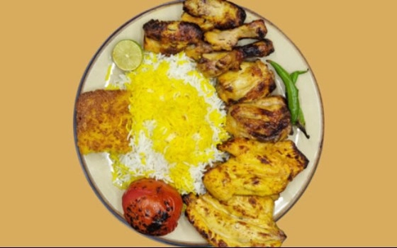 چلو جوجه کباب با استخوان