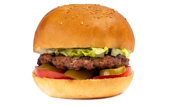 همبرگر ذغالی