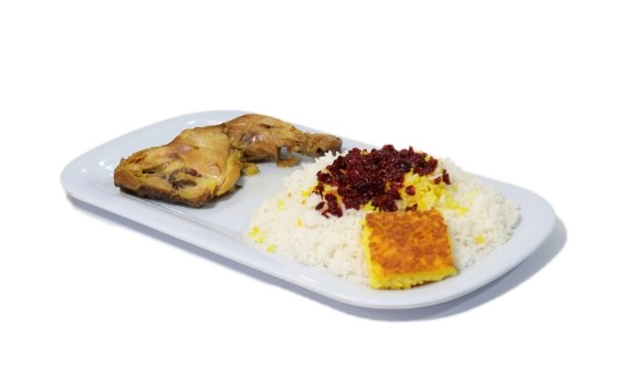 چلو مرغ مشهدی