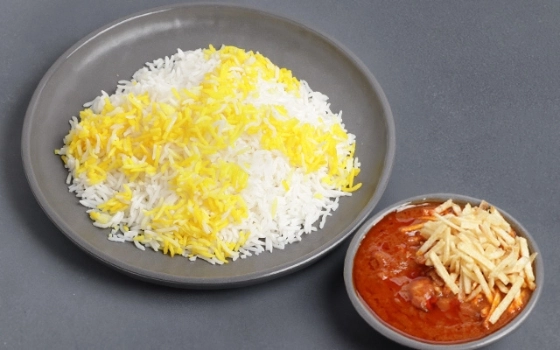 * چلوخورشت قیمه سیب زمینی اقتصادی