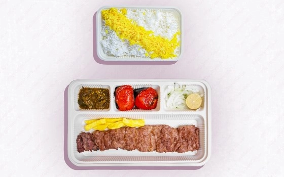 چلو کباب برگ گوسفندی
