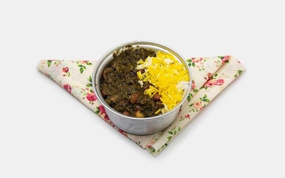 مینی چلو خورشت قورمه رو پلو ماکروفری