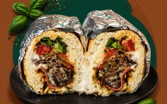 ساندویچ گوشت و قارچ