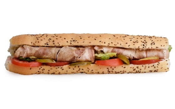 ساندویچ ژامبون مرغ تنوری