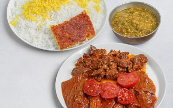 گوشت و بادمجان 120 گرمی