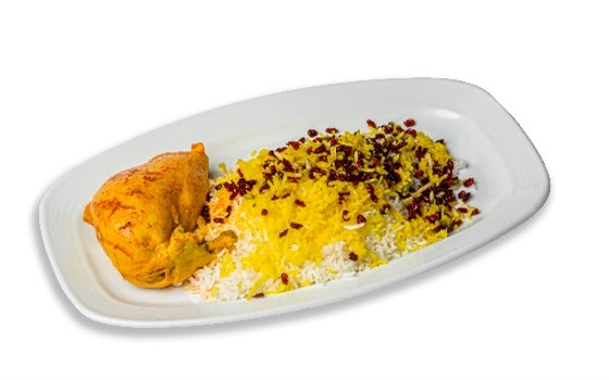 زرشک پلو مرغ سینه