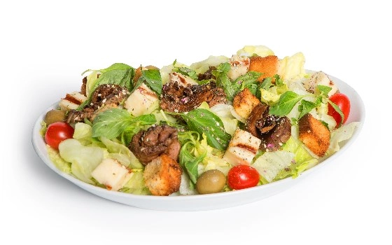 سالاد گوشت وپنیر
