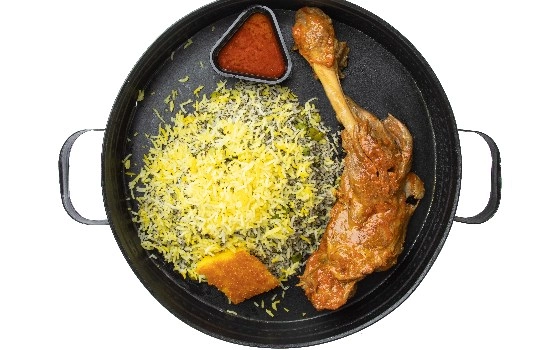 باقالا پلو با ماهیچه گوسفندی