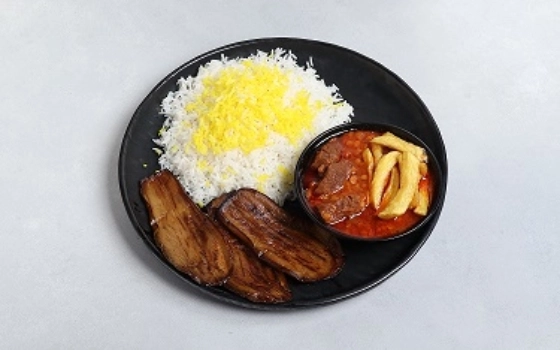 چلو قیمه بادمجان مخصوص
