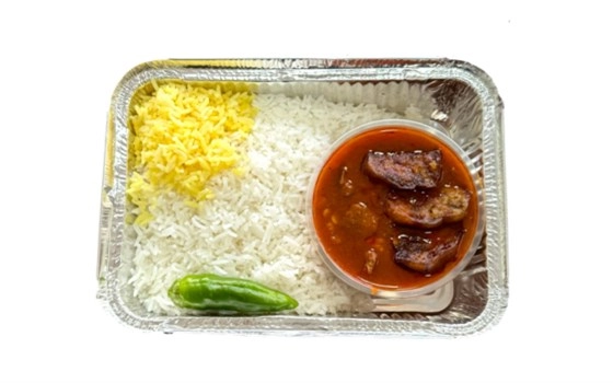چلو قیمه بادمجان(اکونومی)