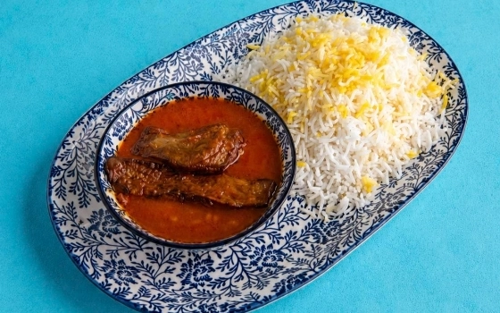 چلو خورشت قیمه بادمجان