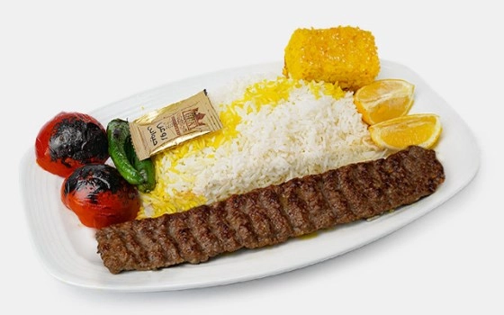 چلو کوبیده گوشت