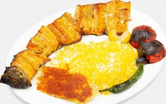 ماهی کبابی خوراک
