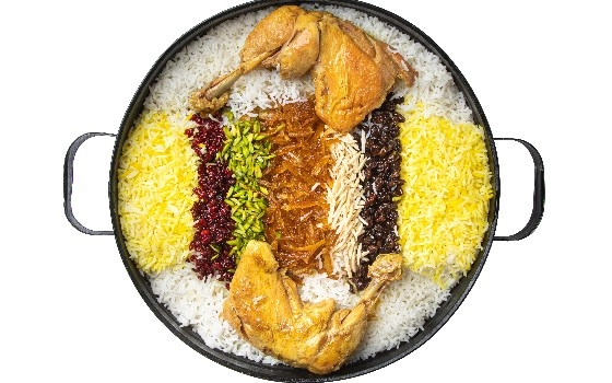 مرصع پلو با مرغ مخصوص آریایی