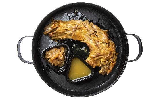خوراک  گوشت سرخ شده گردن بدون مخلفات