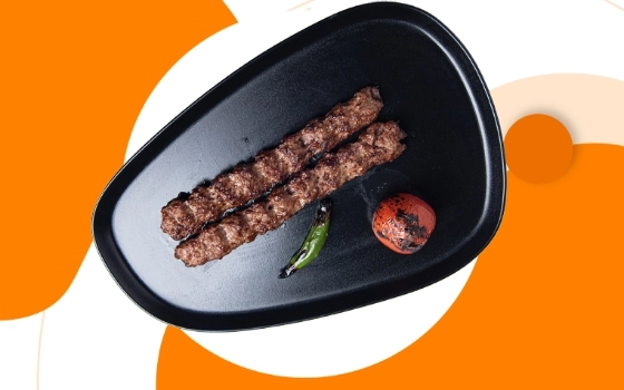 خوراک کباب کوبیده معمولی