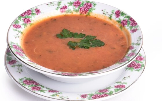 سوپ جو گوجه فرنگی
