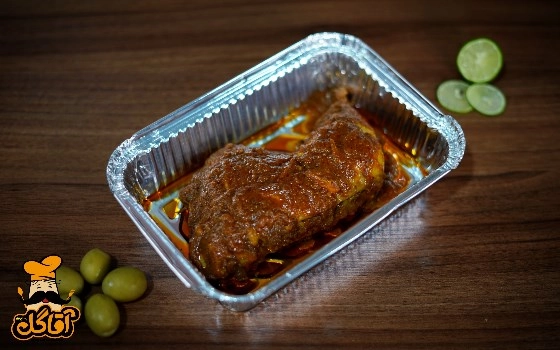 خوراک  مرغ سس پز