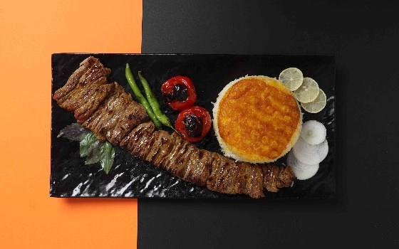 چلو کباب برگ گوسفندی