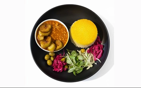 چلوخورشت قیمه بادمجان