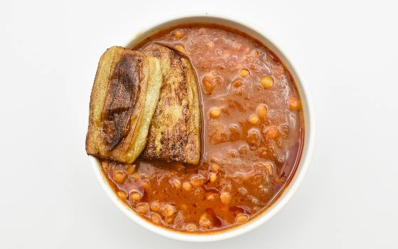خورشت قیمه بادمجان وگان