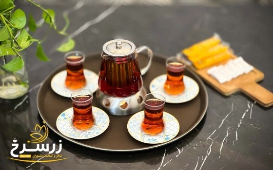 سرویس چای 4نفره ویژه زرسرخ