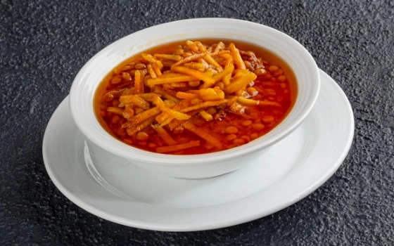 چلو خورشت قیمه بادمجان گوسفندی