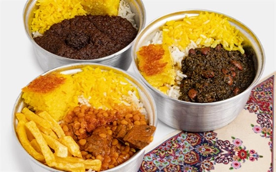 سفره پلو خورش 3 قابلمه