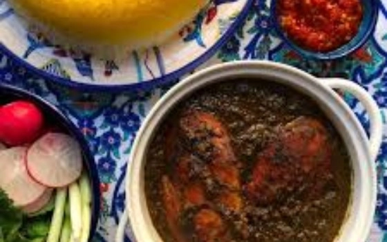 چلو مرغ ترش