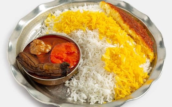 چلو خورشت قیمه بادمجان