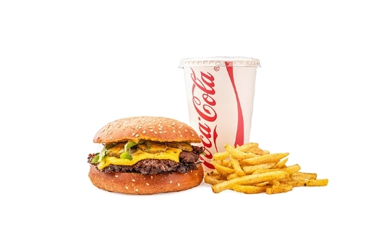 دبل اسمش برگرfree combo