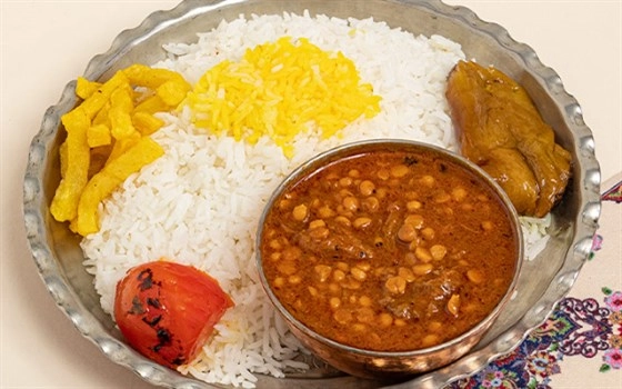 پلو خورش قیمه بادمجان