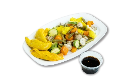 بشقاب  سبزیجات( با فیله)