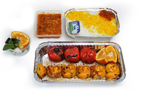 چلو کباب فیله جوجه
