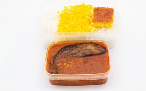 چلو خورش قیمه بادمجان
