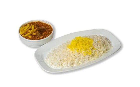 چلو قیمه سیب  زمینی