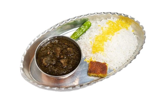 چلوخورشت قرمه سبزی
