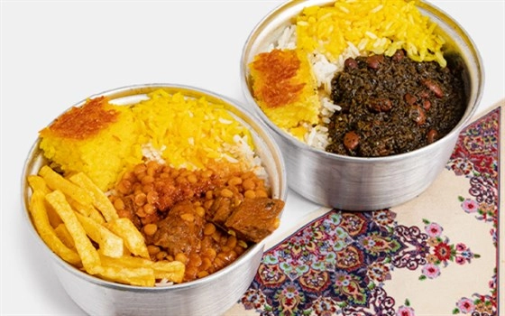 سفره پلوخورش 2 قابلمه